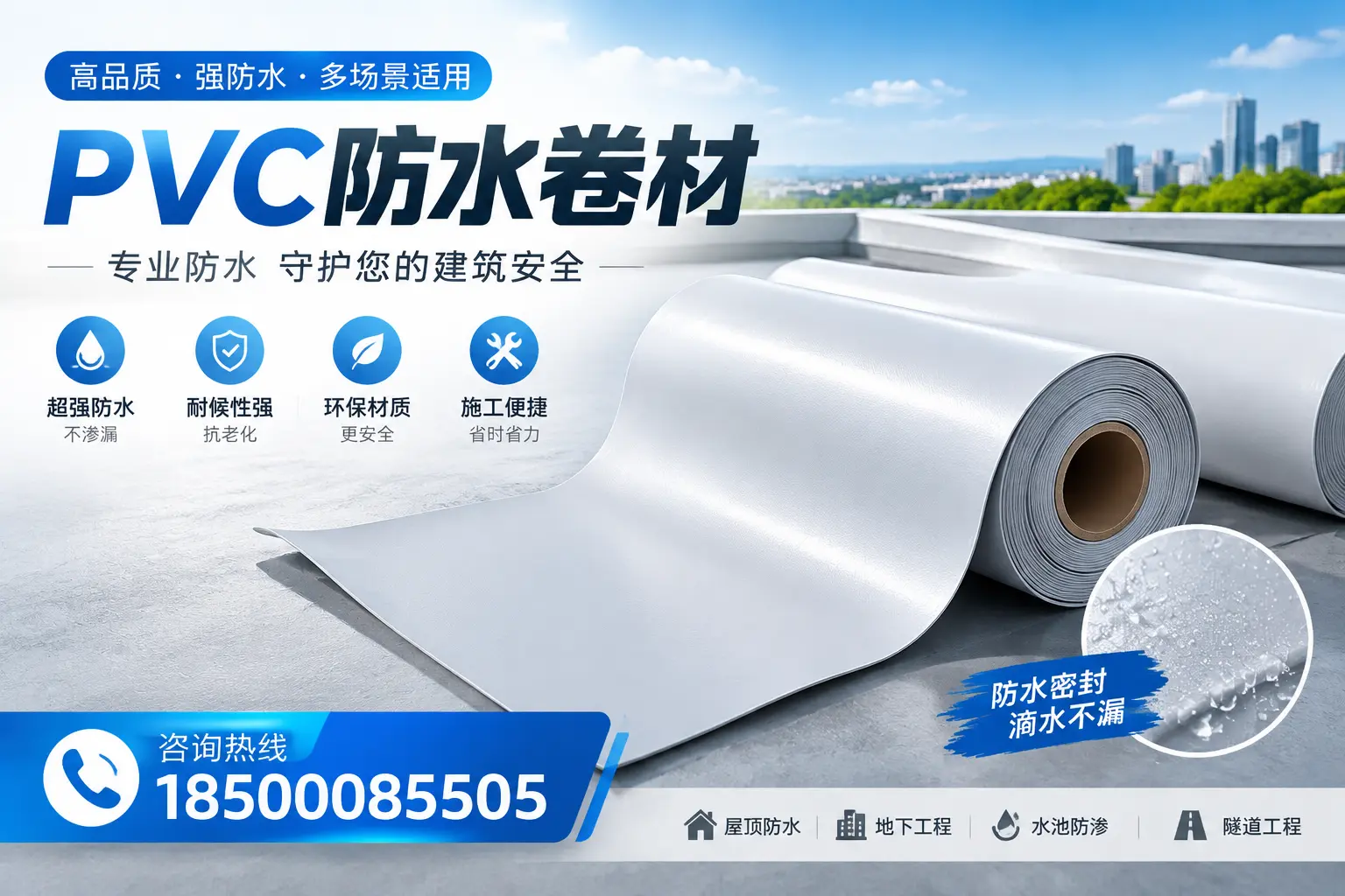 PVC防水卷材的市场竞争分析,鹰潭品牌选择参考