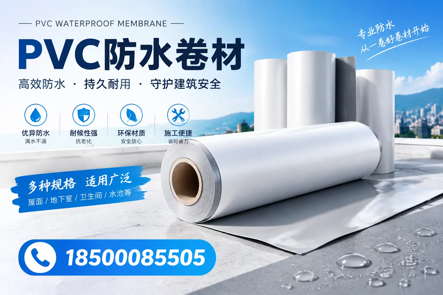 如何选择适合的PVC防水卷材?专家为您解答鹰潭的需求